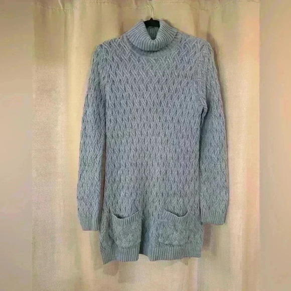 Women’s Blue Jeanne Pierre Sweater Dress - Picture 1 of 7